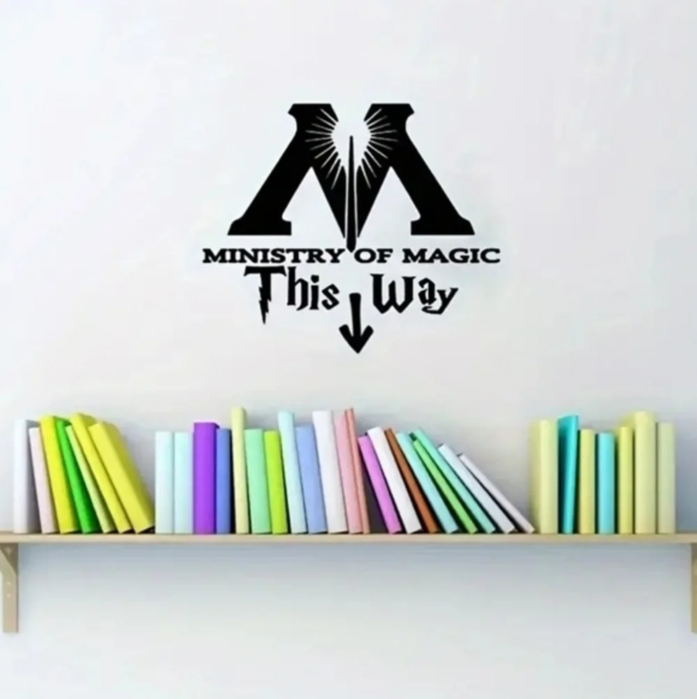 Harry Potter Ministry of Magic Quote Vinyl‎ Decal Stickers Bathroom Wall Art